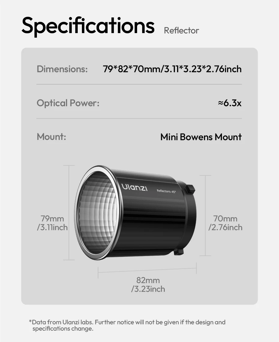65W Cube Light COB Light 2700-6500K Mini Bowens Mount COB Video Light Support Re