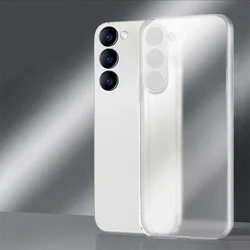 Luxury Candy Color Matte Silicone Soft Case - Ultra-Thin 0.3mm for S22 (White)