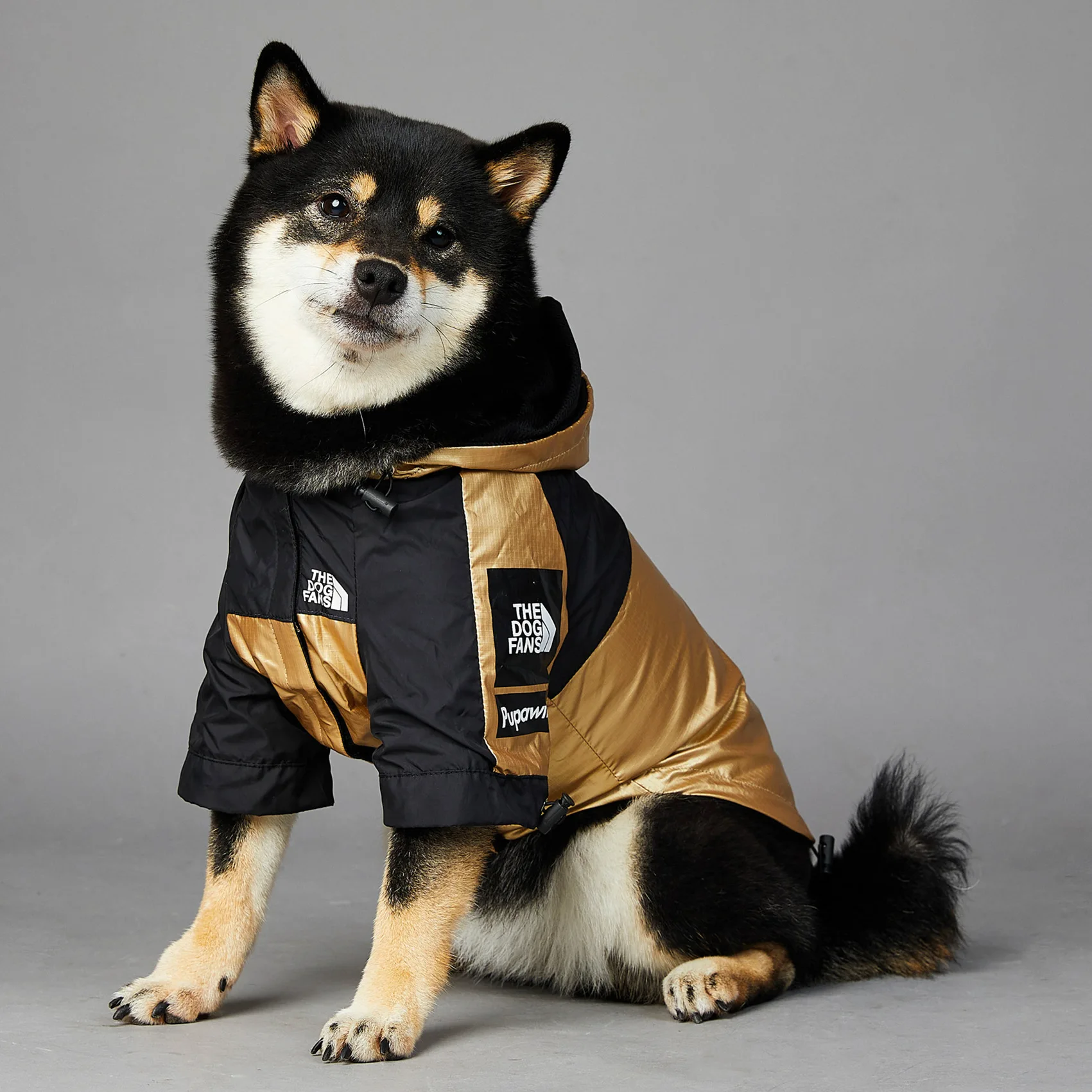 Waterproof Raincoat Dog Jacket Adjustable Wind Coat with Hood Pet Supplies Suitable for Big Dogs