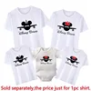 New Disney Bound Family Matching Shirts Cotton Dad Mom Kids Tees Baby Rompers Funny Mickey Minnie Airplane Disney Trip Outfits 4