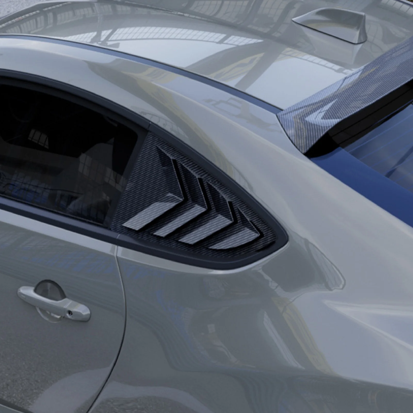 Pair of Rear Window Shutter Cover Left Right Stylish Look Weatherproof Proper Fit for  2021 to 2024 Rear Window Shutter Cover