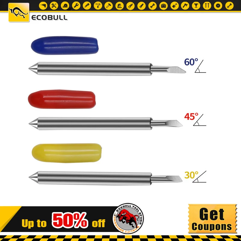

Roland Lettering Knife Blade Plotter Cutter Vinyl Cutting Carbide 30°45°60°Degree End Mill Carbide Carbide Milling Bits