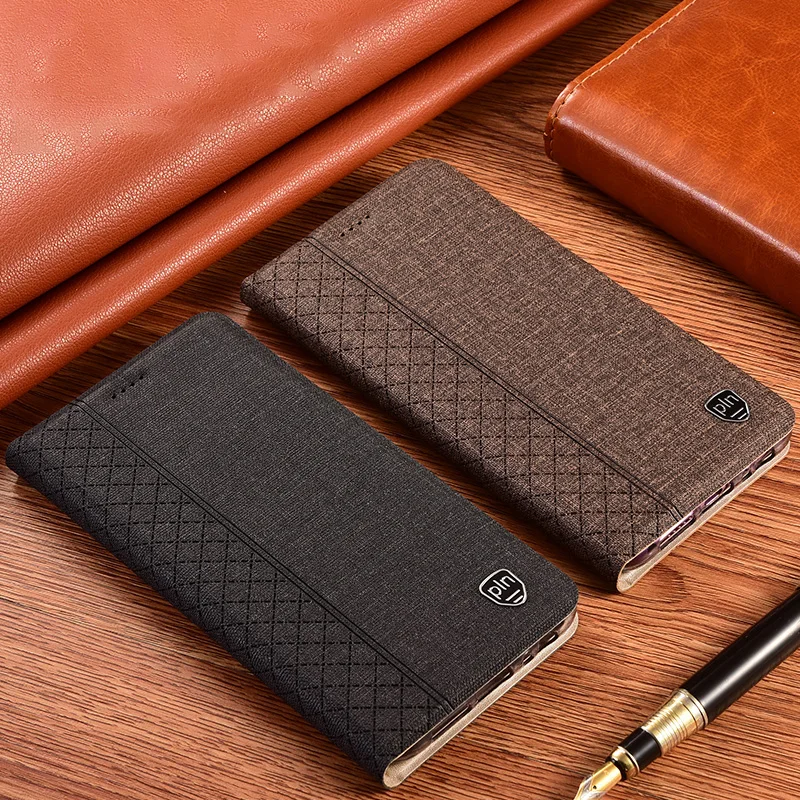 

Luxury Cloth Leather Magnetic Flip Case For vivo iQOO Z1 Z1x Z3 Z5 Z5x Z6 Pro U1 U1x U3 U3x U5 U5e U5x With Kickstand Cover