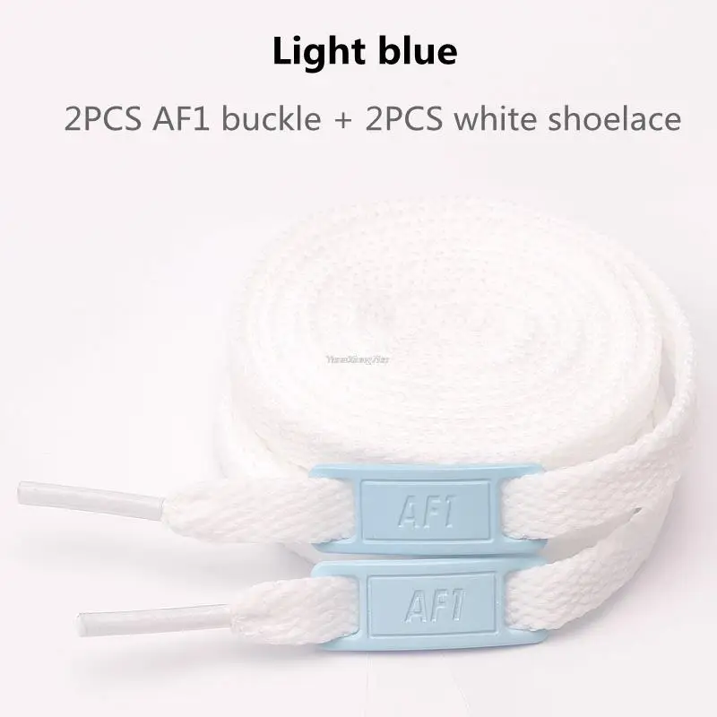 AF1 Shoelaces White Flat Laces Air Force One Shoe Decoration 13