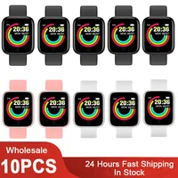 10Pcs D20 Smart Watch for Men Women Smartwatch Y68 Fitness Tracker Sports Heart Rate Monitor Wristwatch for IOS Android 1