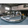 Free Air Shipping 10X6M Outdoor Customized Riding Toys Bumper Car Zorb Ball Racing Court Inflatable Go Kart Race Track 2