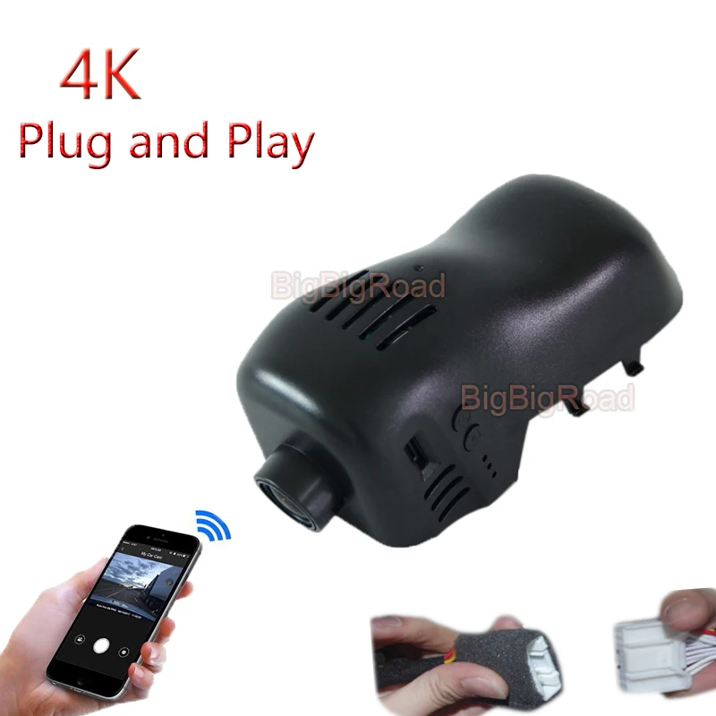 

4K Plug And Play For Volkswagen Touareg 2011 2012 2013 2014 2015 2016 2017 2018 Car Wifi DVR Video Recorder Dash Camera Dashing