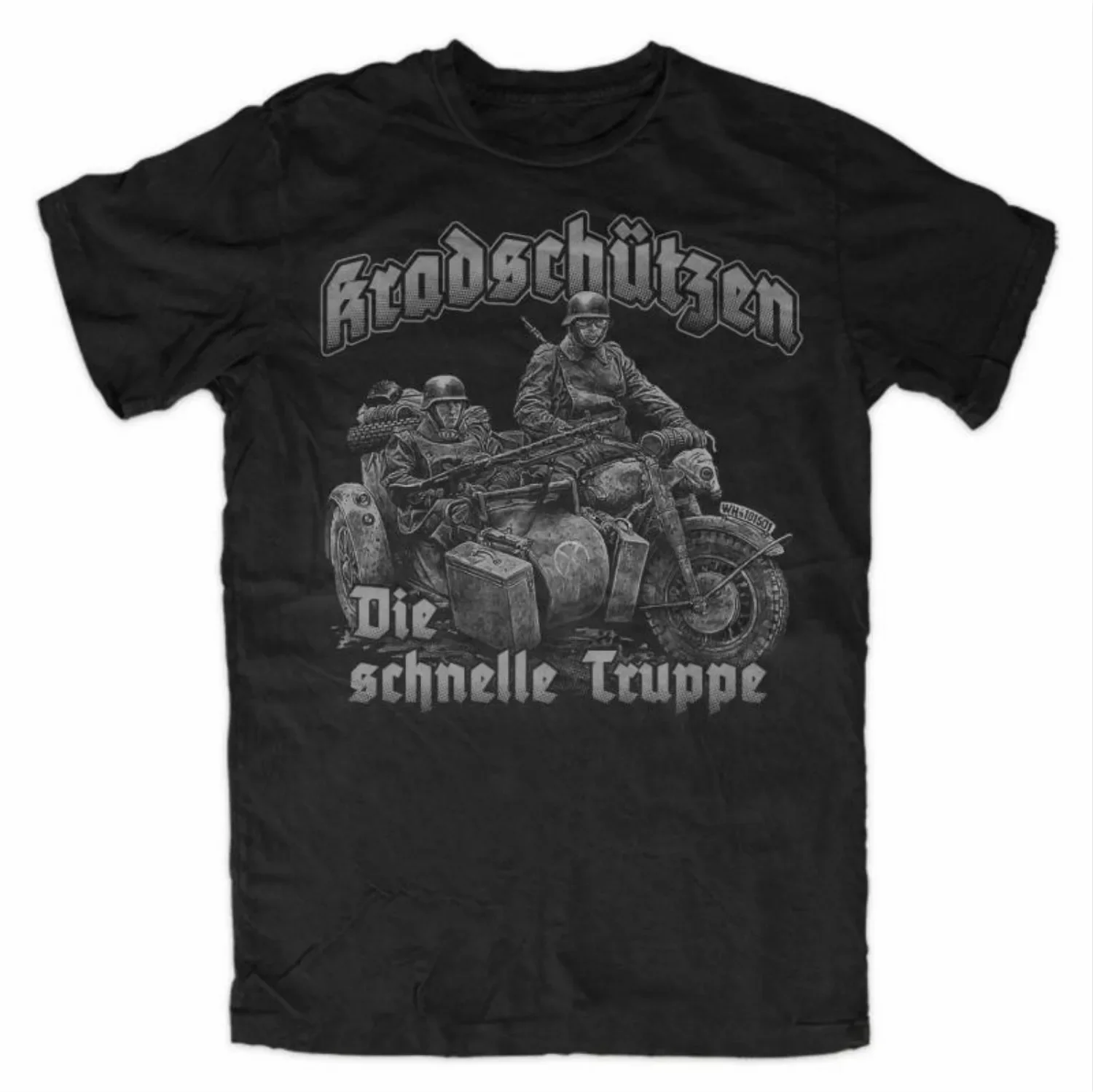 

A1311 Motorcycle Troops Deutschland Panzer Corps T-Shirt. Cotton Short Sleeve O-Neck Mens T Shirt