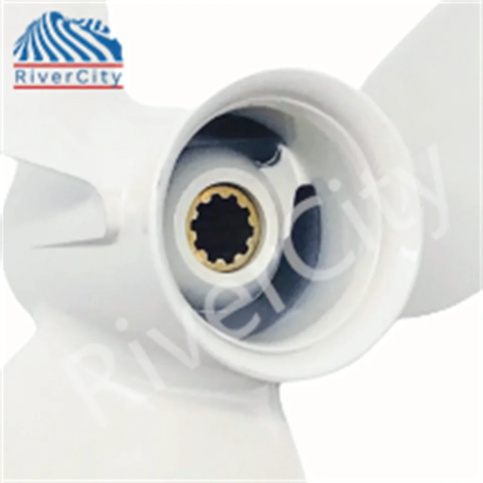 Outboard Propeller For Yamaha 20hp 25hp 30hp F25 9 7/8 *14 Boat Aluminum Alloy Screw 3 Blade 10 Spline Marine Engine