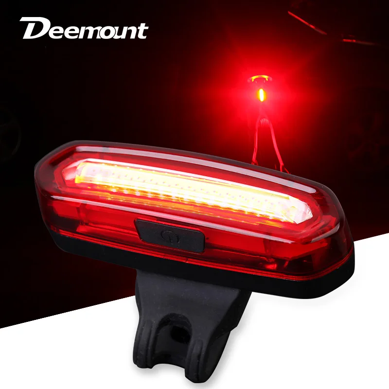 Deemount Bicycle Taillight COB USB Rechargeable for mtb Road Bike
