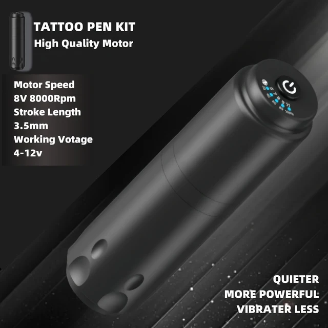 Kvm Tattoo Pen Kit Wireless tattoo pen Kit For Permanent Makeup Tattoo Machine Kit Wireless Tattoo Power Supply Tattoo Gun Kit - Image 2