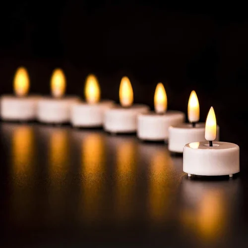깜박이는 LED 촛불 배터리 구동 차 조명, 불꽃 없는 촛불, 야외 정원 생일 웨딩 파티 홈 장식, 5 개, 10 개 5