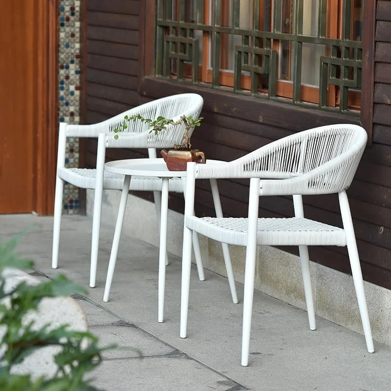 Prefabricated Patio Set with Camping Chair, Garden Furniture, Lounge Table for Balcony, Outdoor Equipment