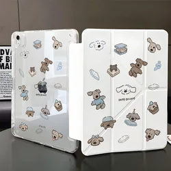 Adorable Cartoon Dog Tablet Case with Rotating Stand Cover for Air 3 10.5 2019 (MD18)