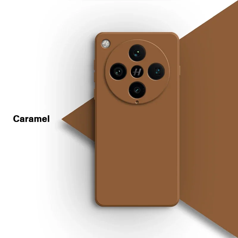 Elegant Liquid Silicone Square Phone Case - Fashionable Soft Back Cover in Classic Design
