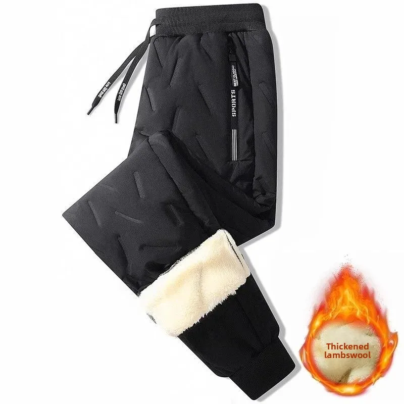 Black ankle-tied pants [lambswool]]