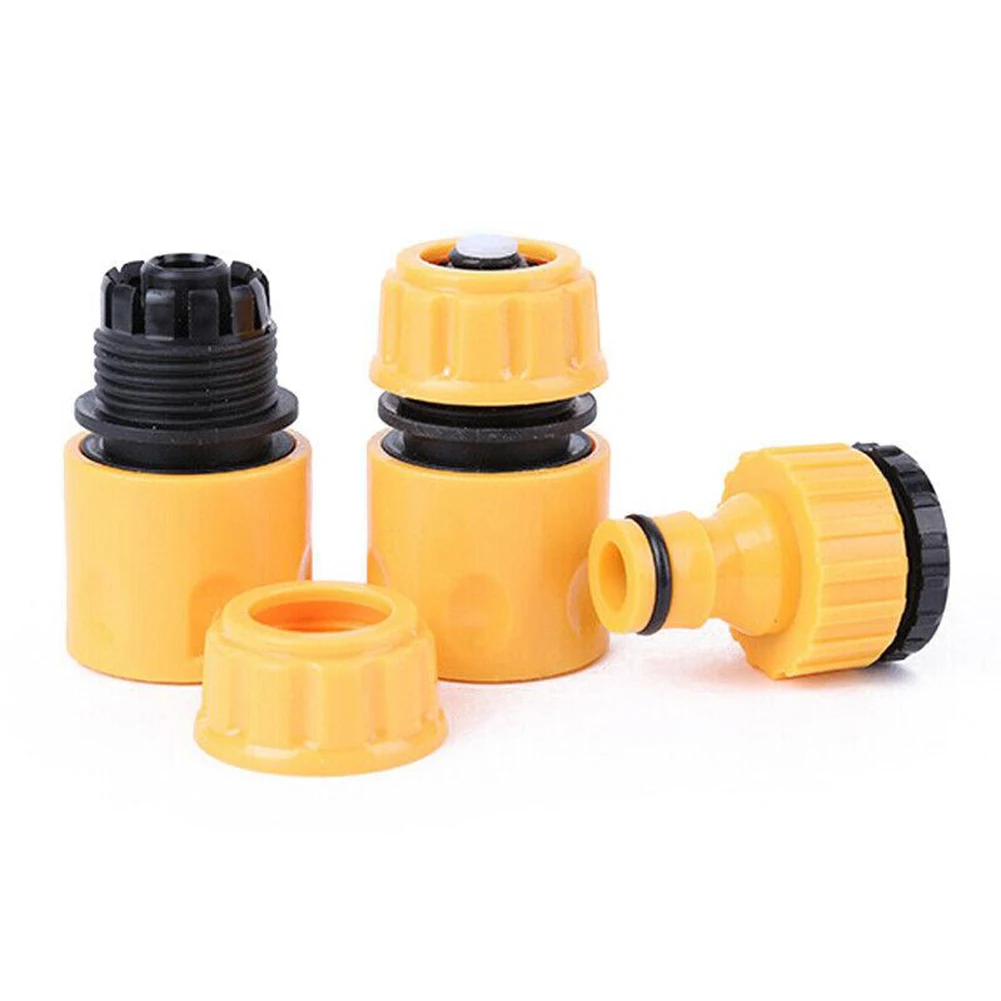 

Brand New Balcony Garden Hose Pipe Tab Connectors Set 3pcs ABS Plastic Adaptor Conection Water Hose Tap Connector