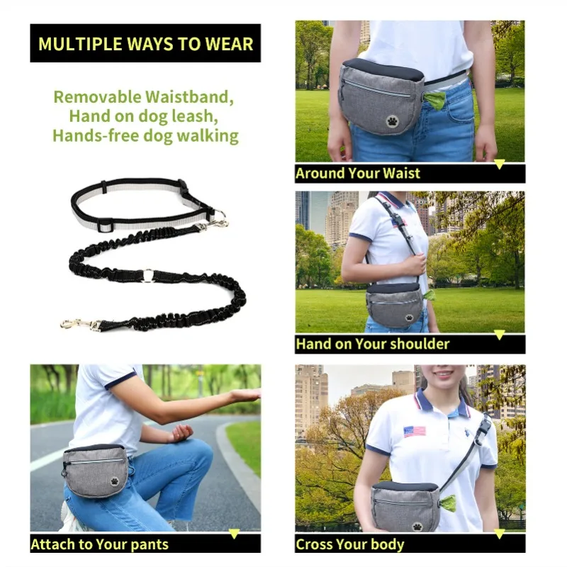 Pet Snack Bag Dog Walking Artifact Pet Training Waist Bag Dog Training Snack for Outings