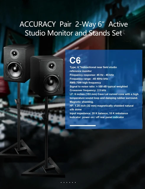 PARLANTE MONITOR STUDIO PRODB C-6 (PAR) - MONITOR C-6