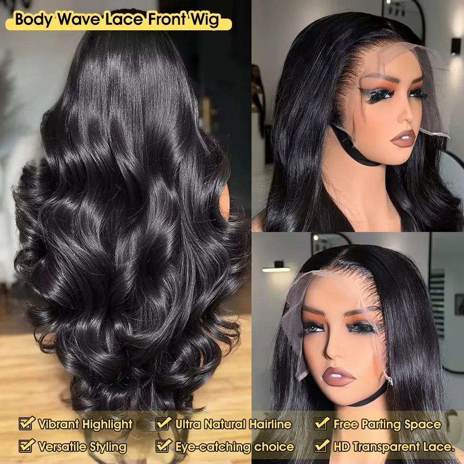 40 Inch Transparent Body Wave Lace Front Wig Brazilian 13x6 Hd Lace Frontal Wigs 13x4 Pre Plucked Lace Human Hair Wig For Women 6