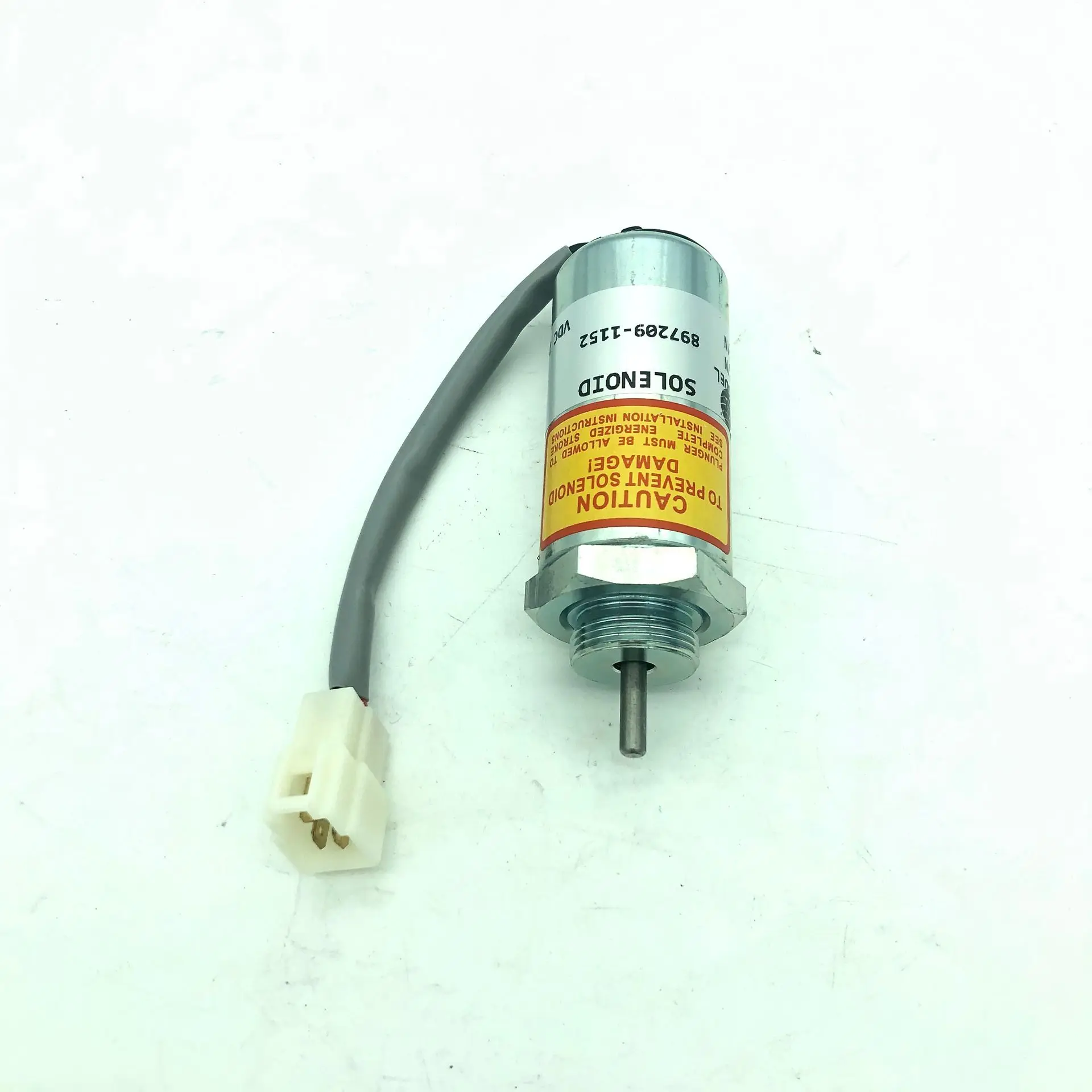 

897209-1152 Shut Off Solenoid 24V for Hitachi MV2-40 EX4U EX40U EX55 EX58 ZX40U Excavator Parts