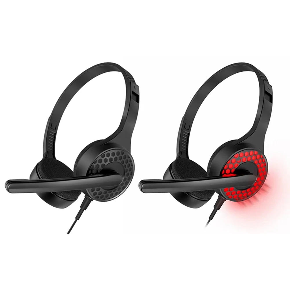3.5mm Wired Gaming Headphones Game Headset Noise Cancelling Earphone with Microphone Volume Control for PS4 / Laptop / PC