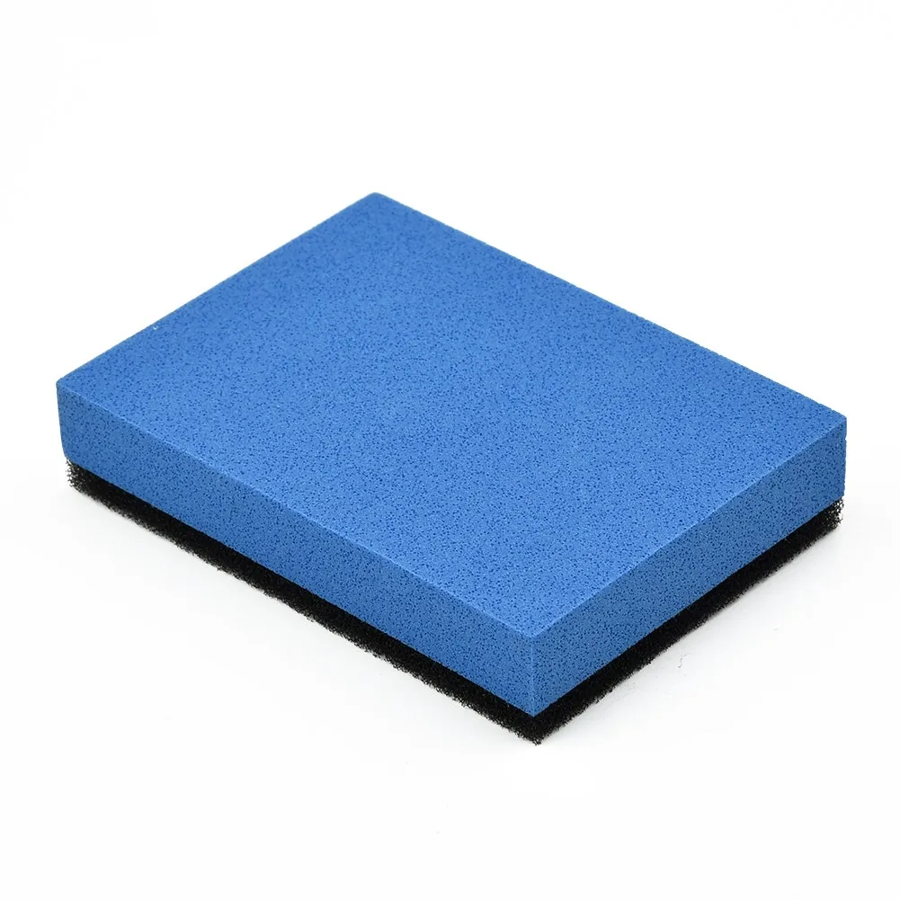 

10pcs Car Blue Coated Crystal Sponge 7*5*1.5 Cm For Car Waxing, Car Polishing EVA Sponge Appropriate Hard Touch And Soft Touch,