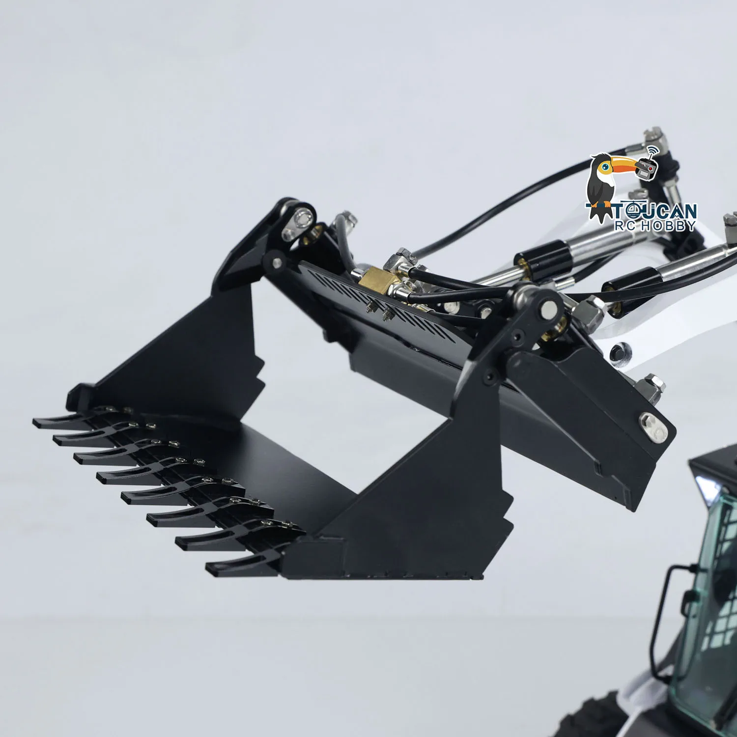 LESU LT5H 1/14 RC Hydraulic Loader Painted KIT Truck Wheeled Skid-Steer Metal Remote Control Car Model Toys Light Sound THZH1449 5