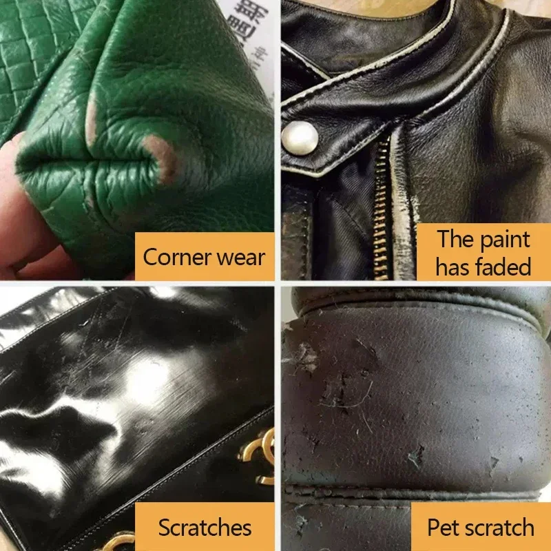 Car Leather Repair Kit Liquid Skin Recoloring Balm No Heat Repair