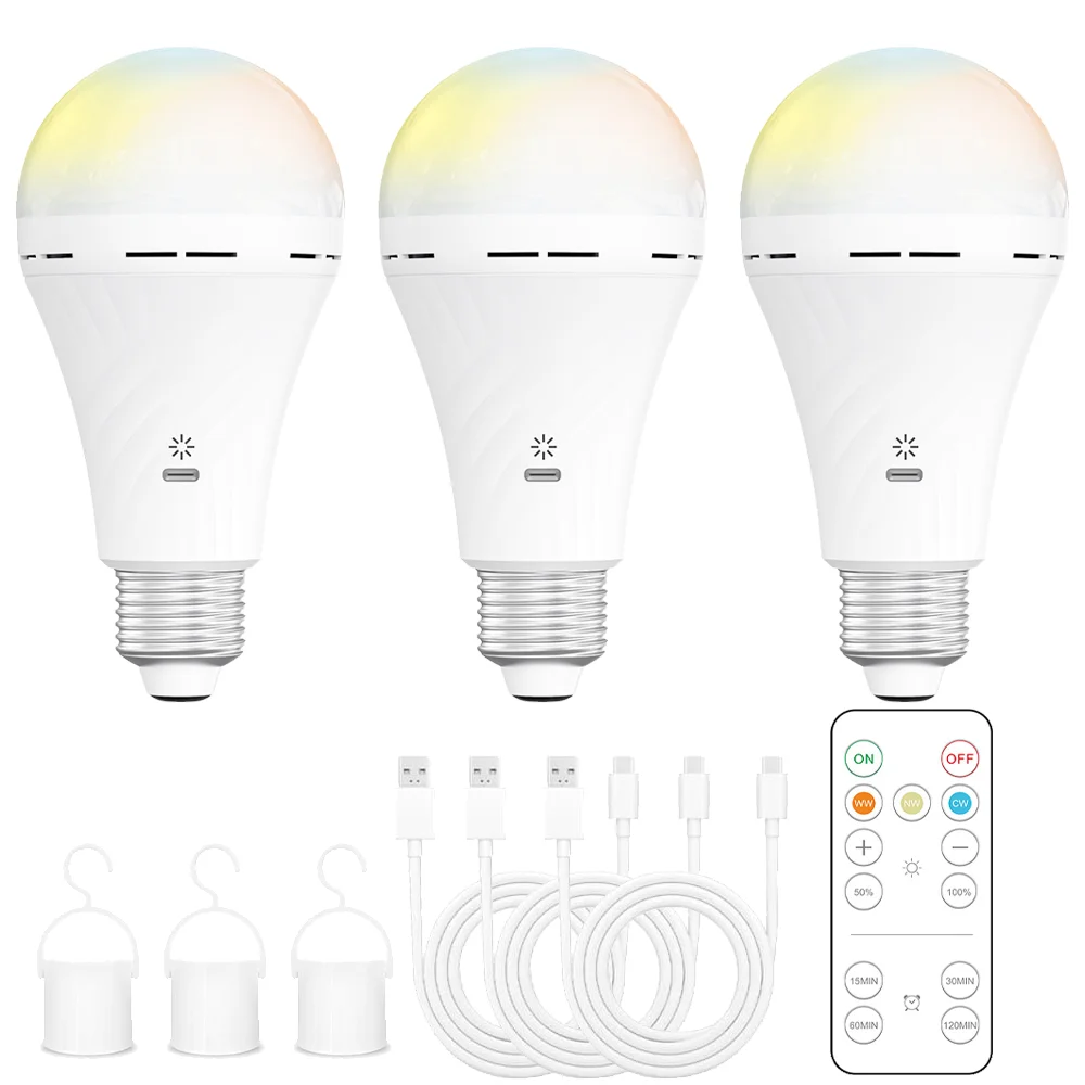 Rechargeable LED Emergency Bulb with Remote Control