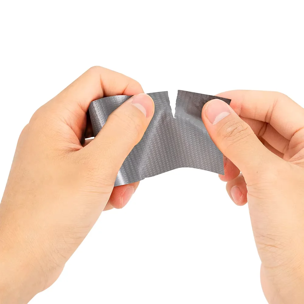 RHINO RESCUE Duct Tape Waterproof Gray Tape Silver 5cm*2.5m Indoor & Outdoor Use No Residue Tear by Hand Insulation tape