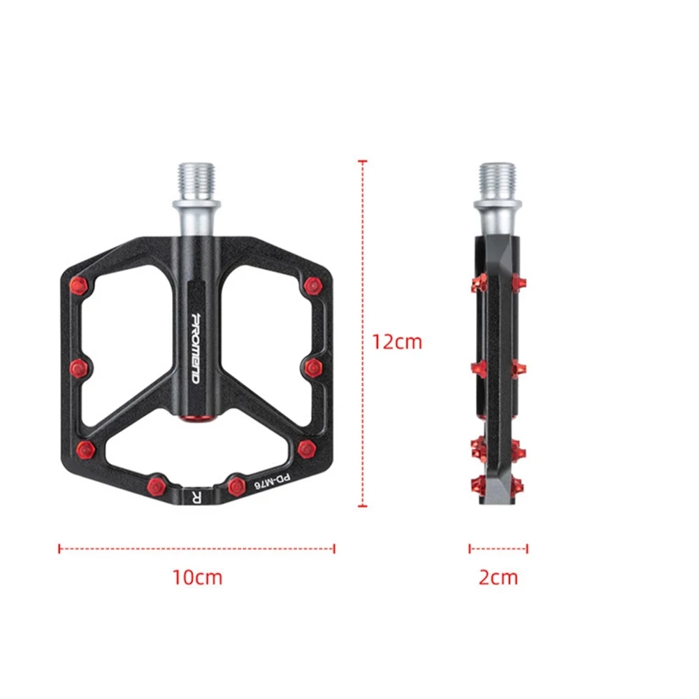 Promend-アルミニウム合金ペダル,超軽量,フラット,3つのベアリング