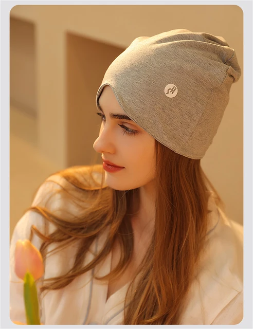Cat Ears Knit Beanie With Pom Poms — Warm Winter Hat For Women & Girls, Acrylic, One Size, Black