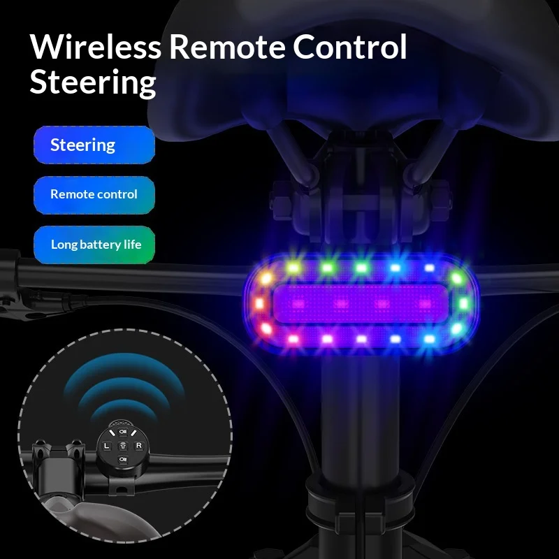 RGB 자전거 라이트 자전거 후미등 600mAh 메모리 모드 레인보우 LED 야간 경고등 USB 방수 헬멧 스쿠터 후미등