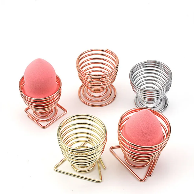 Kiváló Minőségű Mini Sminkes Puff -Állvány Szárító Fogas Szépség Smink Por Puffkeverő Tároló Állvány Szivacs Tartó - Image 4