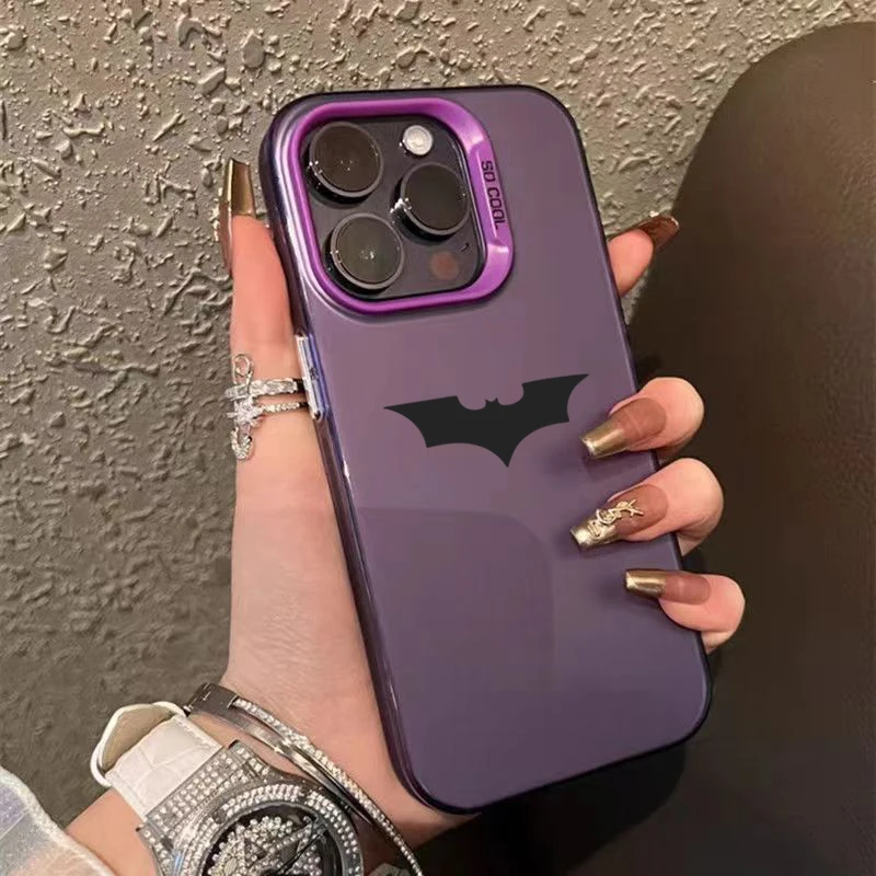thumbnail image 1 of Funda de teléfono con textura mate y patrón de araña de murciélago, carcasa a prueba de golpes para iPhone 16, 15, 14, 13, 12, 11 Pro Max, XS, XR, 7, 8 Plus, SE 2022, 1 of 5