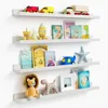 Floating Shelves for Wall 36 Inches Long Set of 4, Large Wall Bookshelf for Kids Bedroom, Wood Hanging Nursery Book Shelves 1