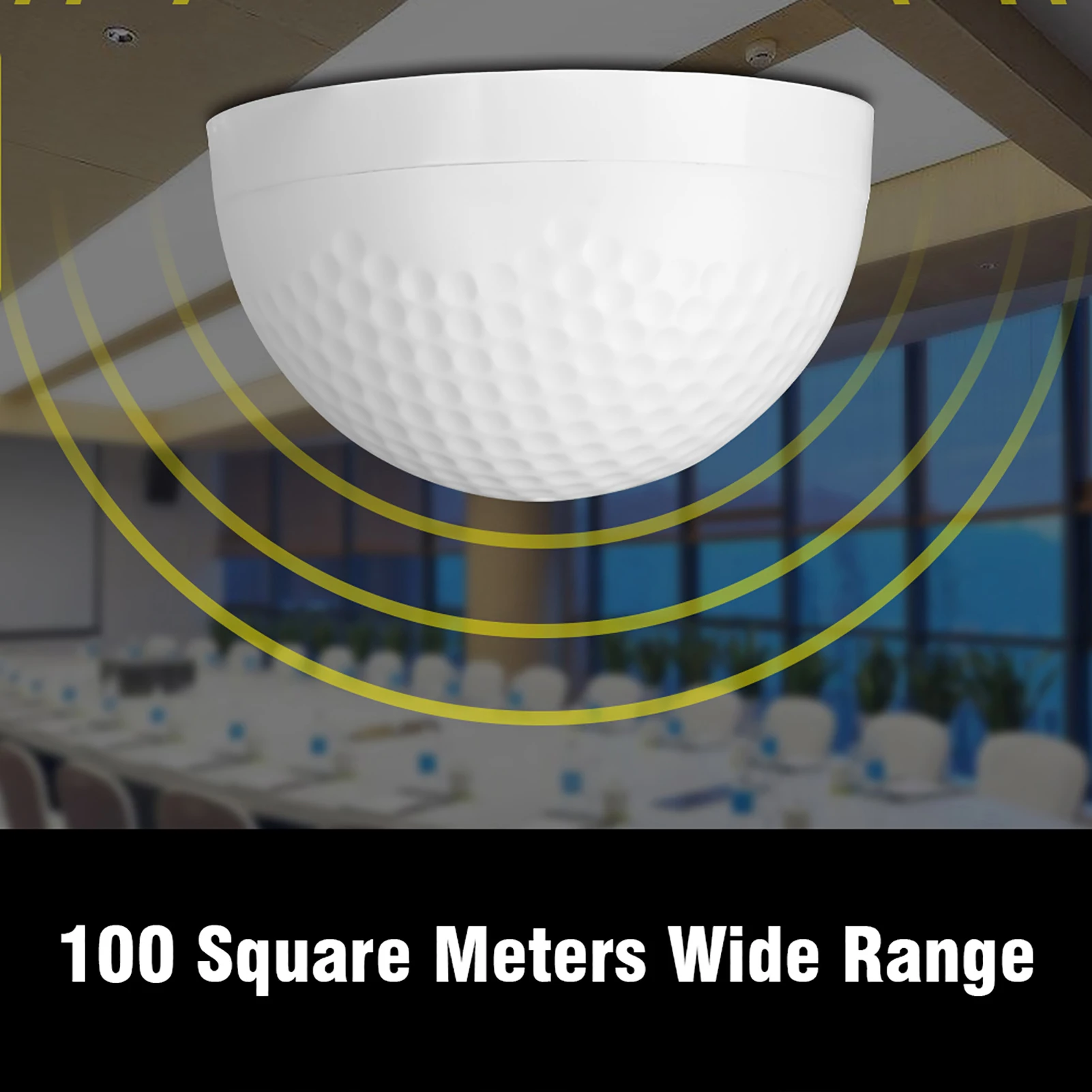 5-150m2 Wide Range HiFi Audio Sound Monitoring Pickup Microphone Head for CCTV Security Audio Pickup Sound Monitor Sound Pickup