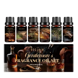 Aromatherapy Essential Oil Set for a Fresh and Relaxing Atmosphere (6 x 10ml Boxed)