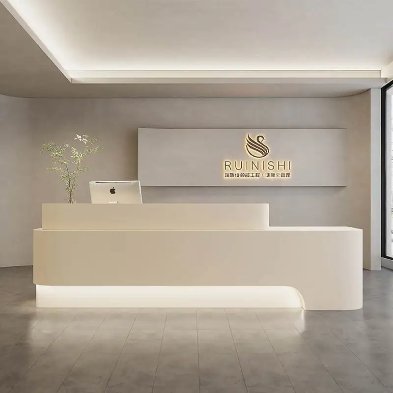 European Reception Desks Computer Hospital Mobile Writing Service Front Desk Office Siting Silla De Escritorio Salon Furniture european envelope envelops for writing paper solid color envelopes wedding cards