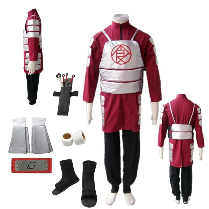 

Anime cosplay Shippuden Akimichi Chouji Red Suit Cosplay comic Costume Halloween