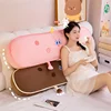 Big Size Cartoon Food Series Plush Toy Soothing Long Pillow For Bedroom Sofa Chocolate Cheese Strawberry Blueberry Taste Cushion 3