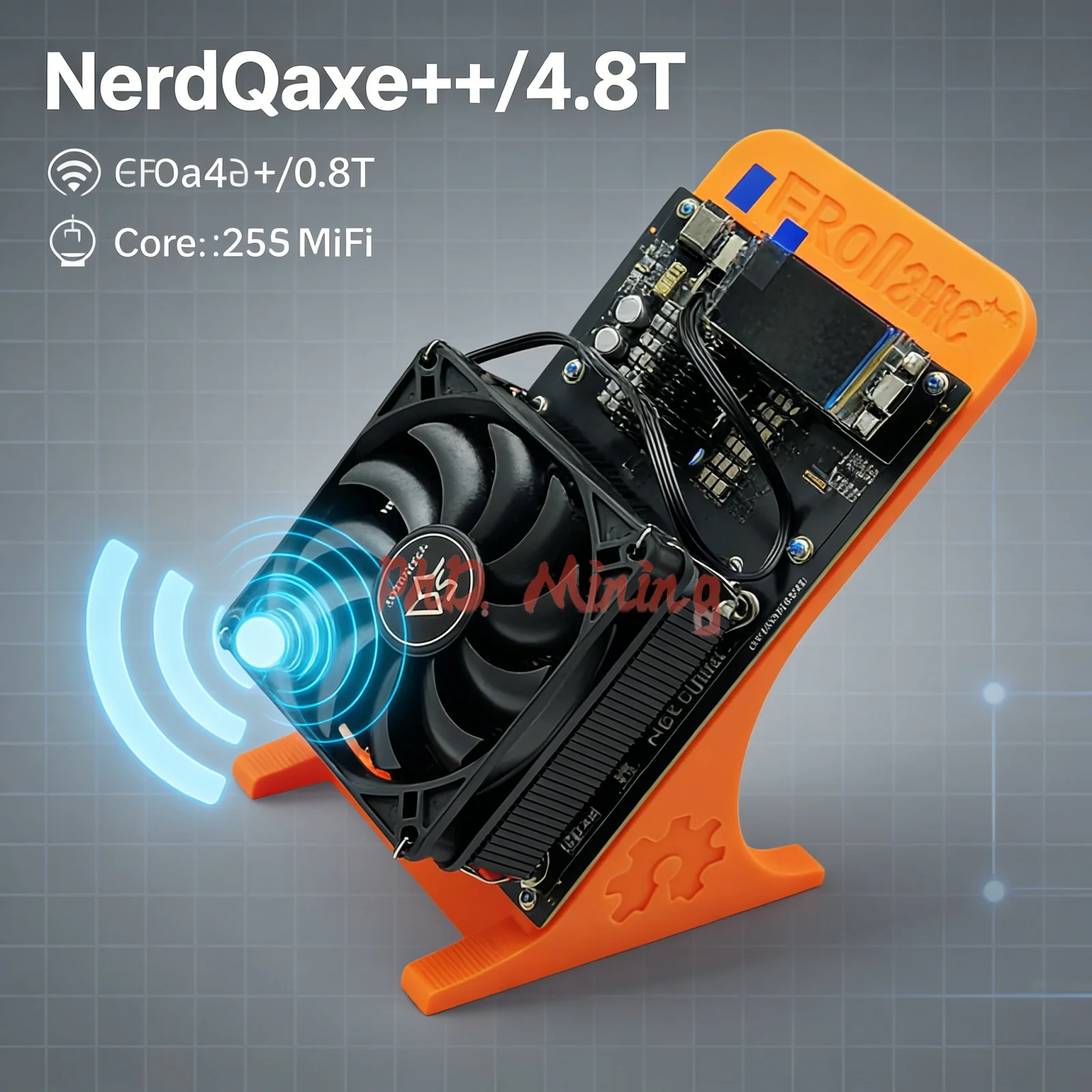 NERDQAXE++ 4.8Th Bitcoin Mining Machine SOLO MINER Plug-and-Play WiFi,  Energy-Efficient Asic BM1370 Miner From AntminerS21 Pro - AliExpress