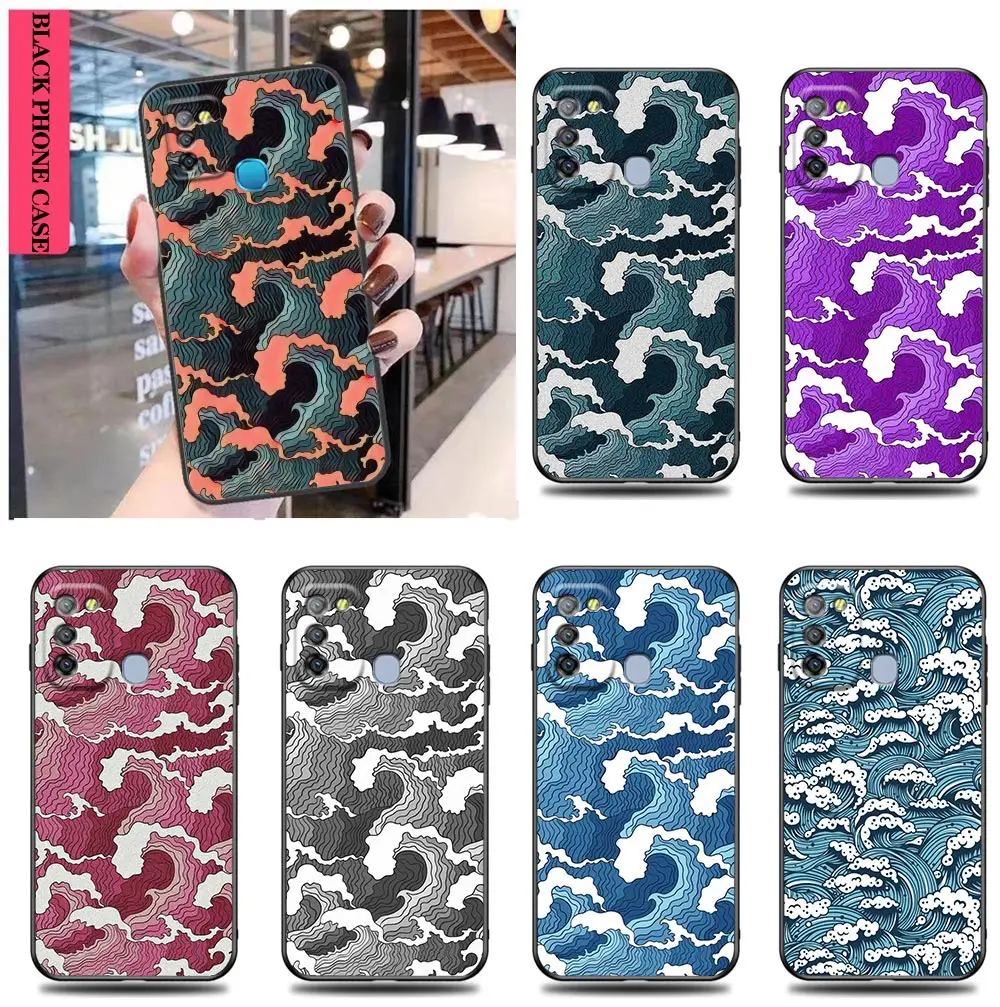 Dipinto The Waves Funda Case Per Infinix Camon 19 16 Zero X Neo 20 8 Pova 4 2 Neo2 Note 12 G96 11 10 8 8I S5 Case Shell Capa