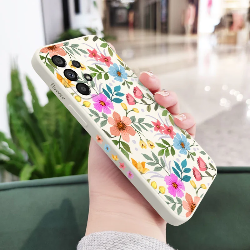 Vibrant Floral Design Protective Smartphone Case