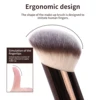 MAANGE 4PCS Makeup Brush Set Double Head Foundation Powder Contour Brush for Flawless Makeup Soft Fluffy Hair Makeup Tools 5