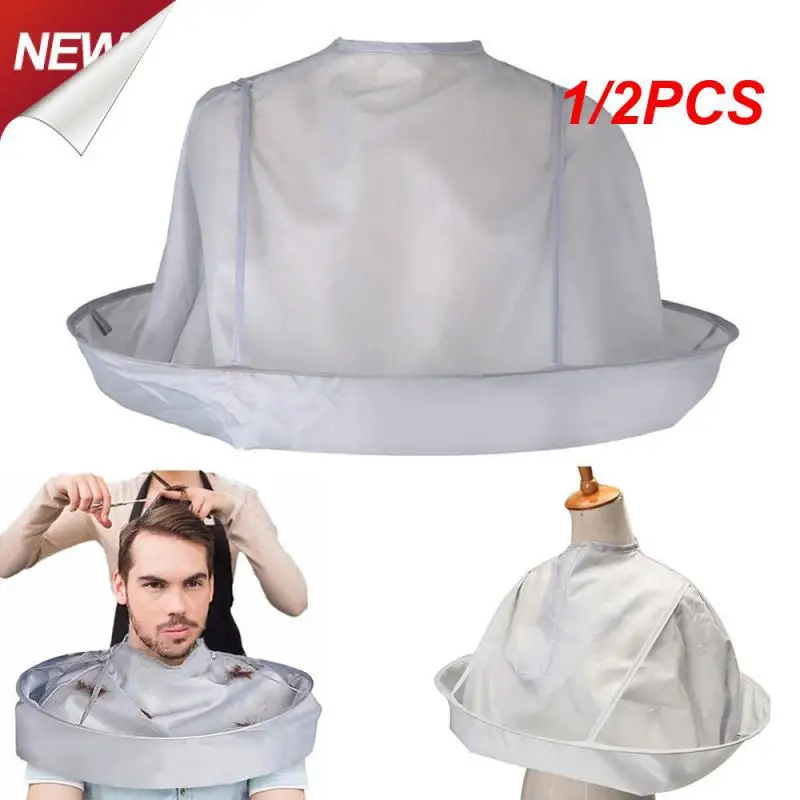 

1/2PCS Adult Medium Size Haircut Cloak Cloth Hair Dye Three-Dimensional Breathable Household Haircut Cloak Foldable Haircut Tool