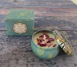 Soybean Wax Dried Flower Scented Candle - Perfect Gift for Weddings and Birthdays (Little Freesia)