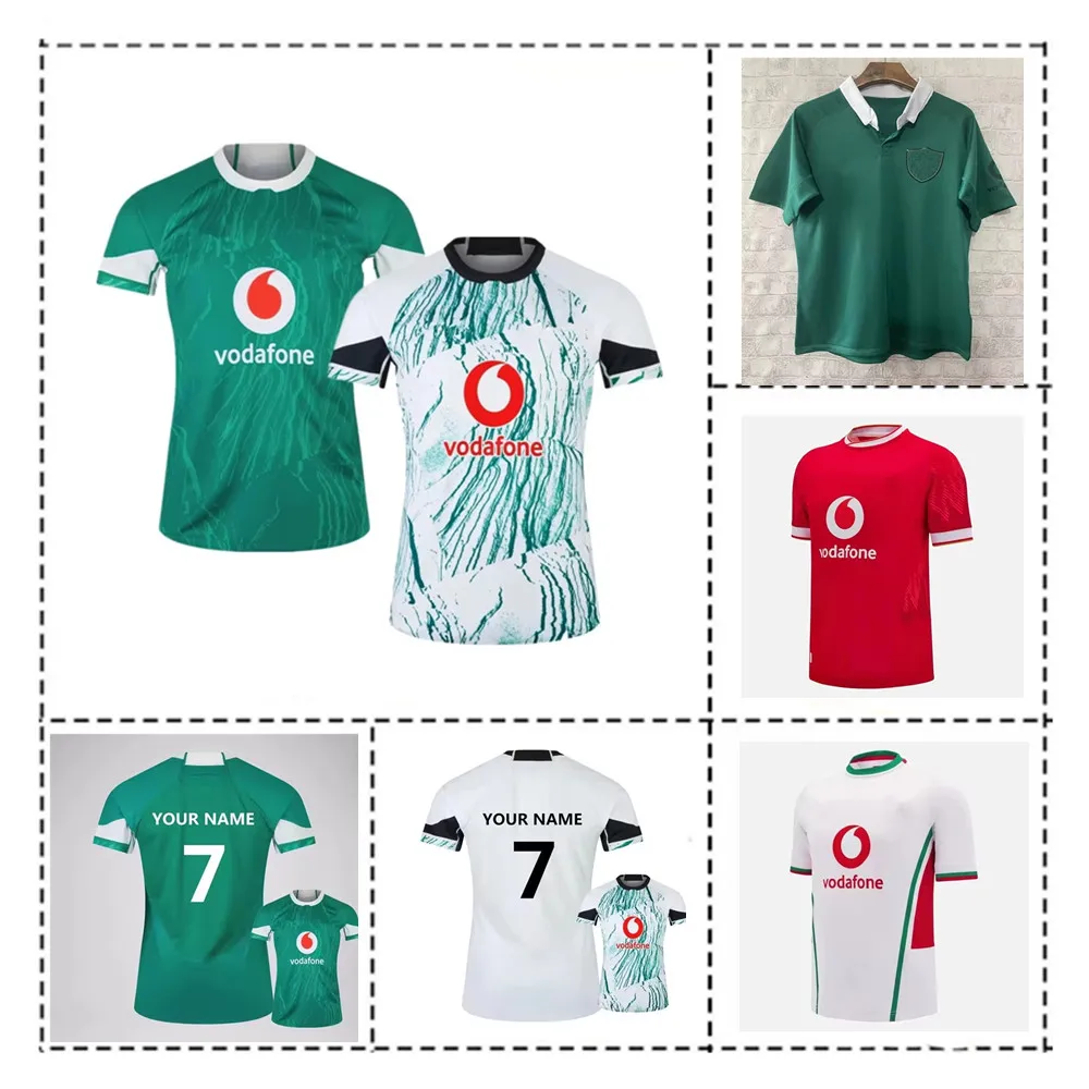 Ireland Home Rugby Jersey Shirt /25 Ireland AWAY RUGBY TRAINING JERSEY Size:S-5XL ( Print name and number )