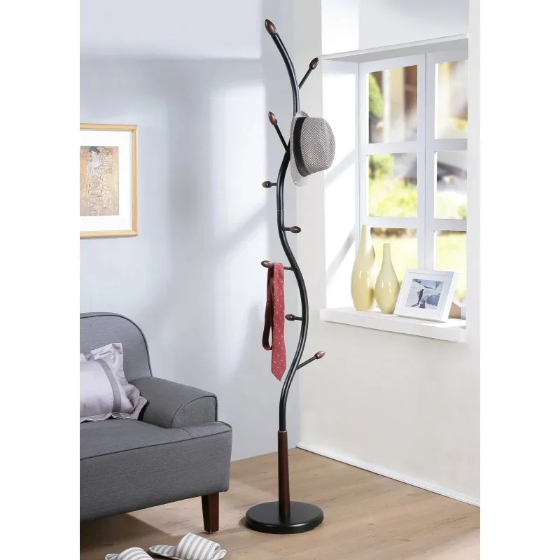 

Roundhill Furniture Arles Metal Standing Coat Rack clothes rack stand